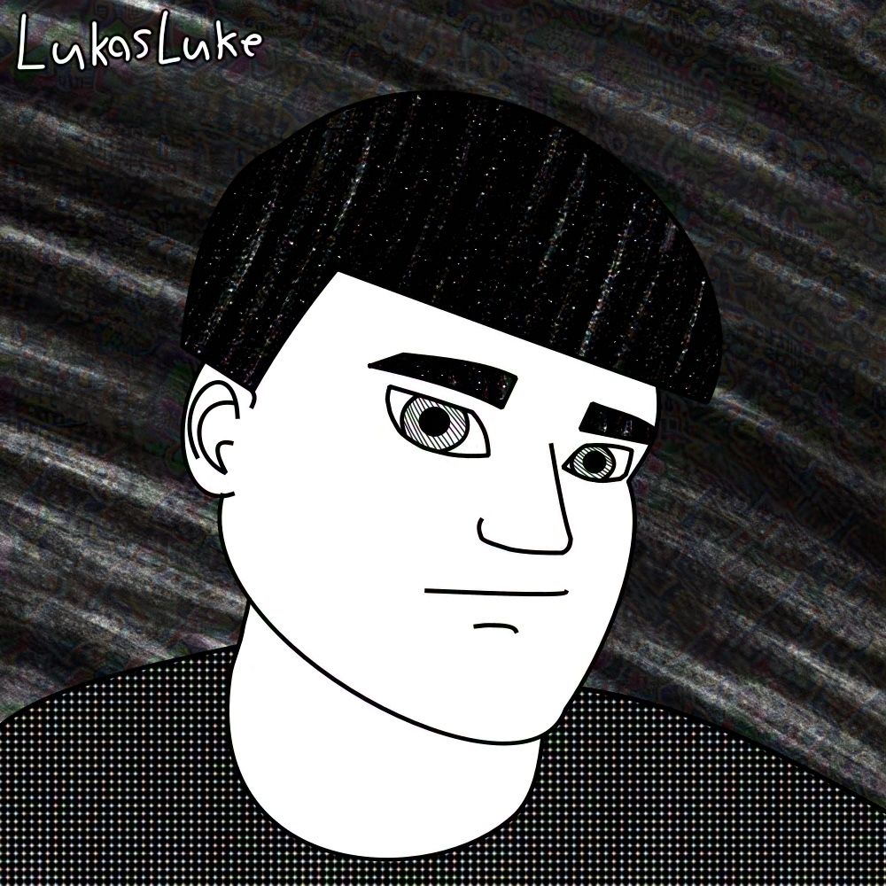 Black and white profile picture of LukasLuke